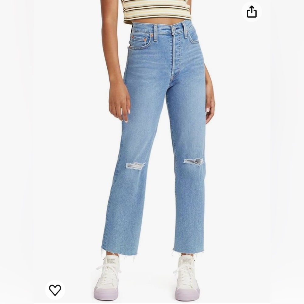 Levi’s straight ankle jeans